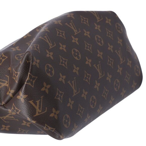Louis Vuitton Flower Tote MM Monogram Shoulder Bag M44347 Black Brown - Picture 7 of 8